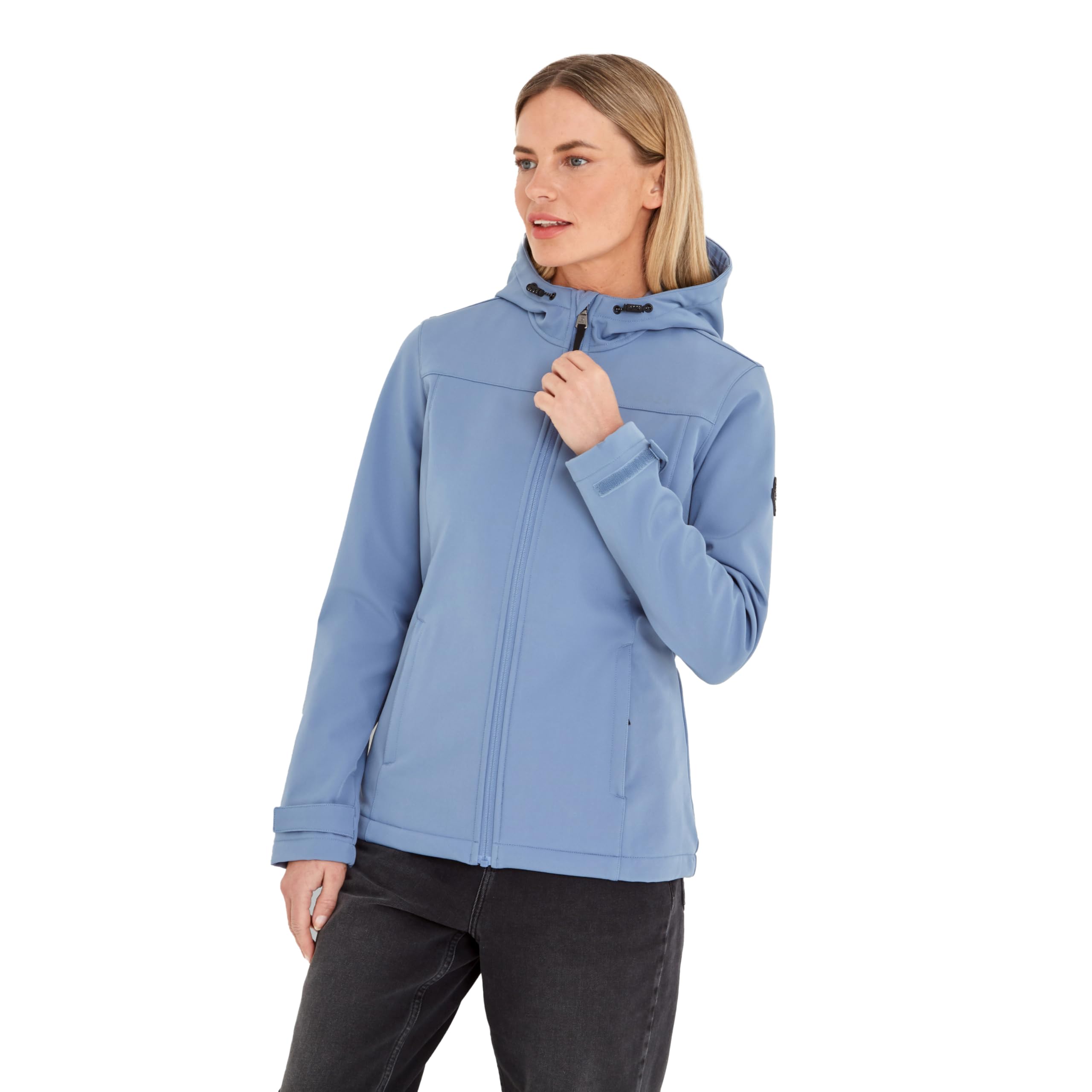 TOG24 Keld Womens Long Lightweight Jacket Wind Rain Hood, Fleece Lined