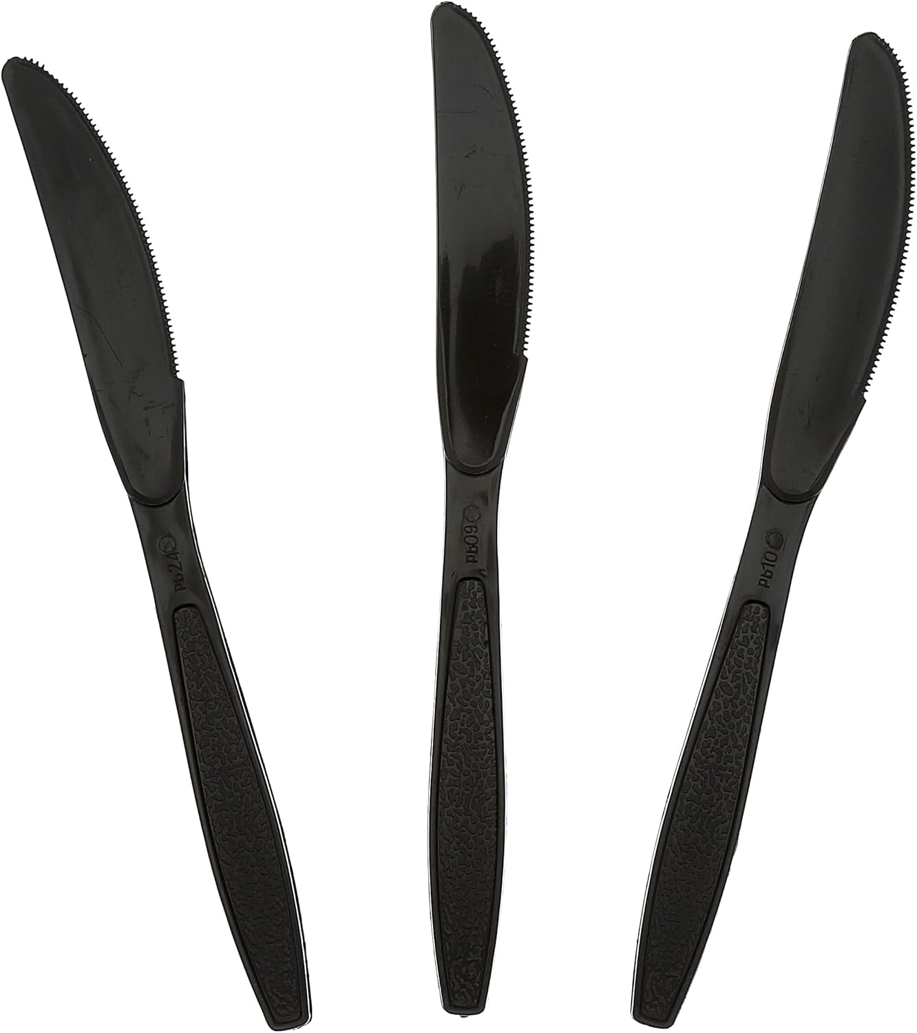 AmerCare Heavy Weight Polystyrene Knives, Black, Case of 1000