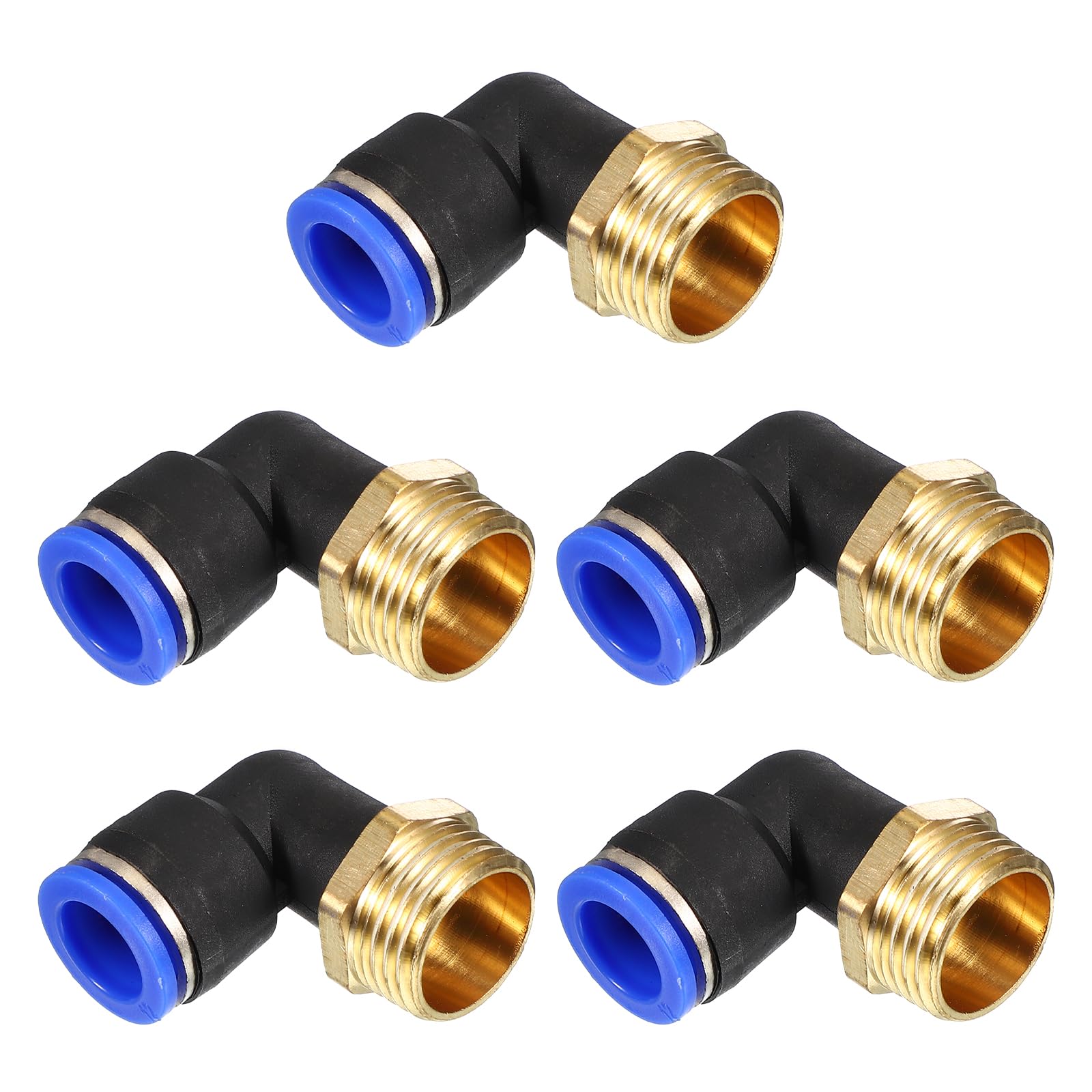 Raccord à pousser pour réparer une fuite d'air comprimé tube 12mm coude et droit