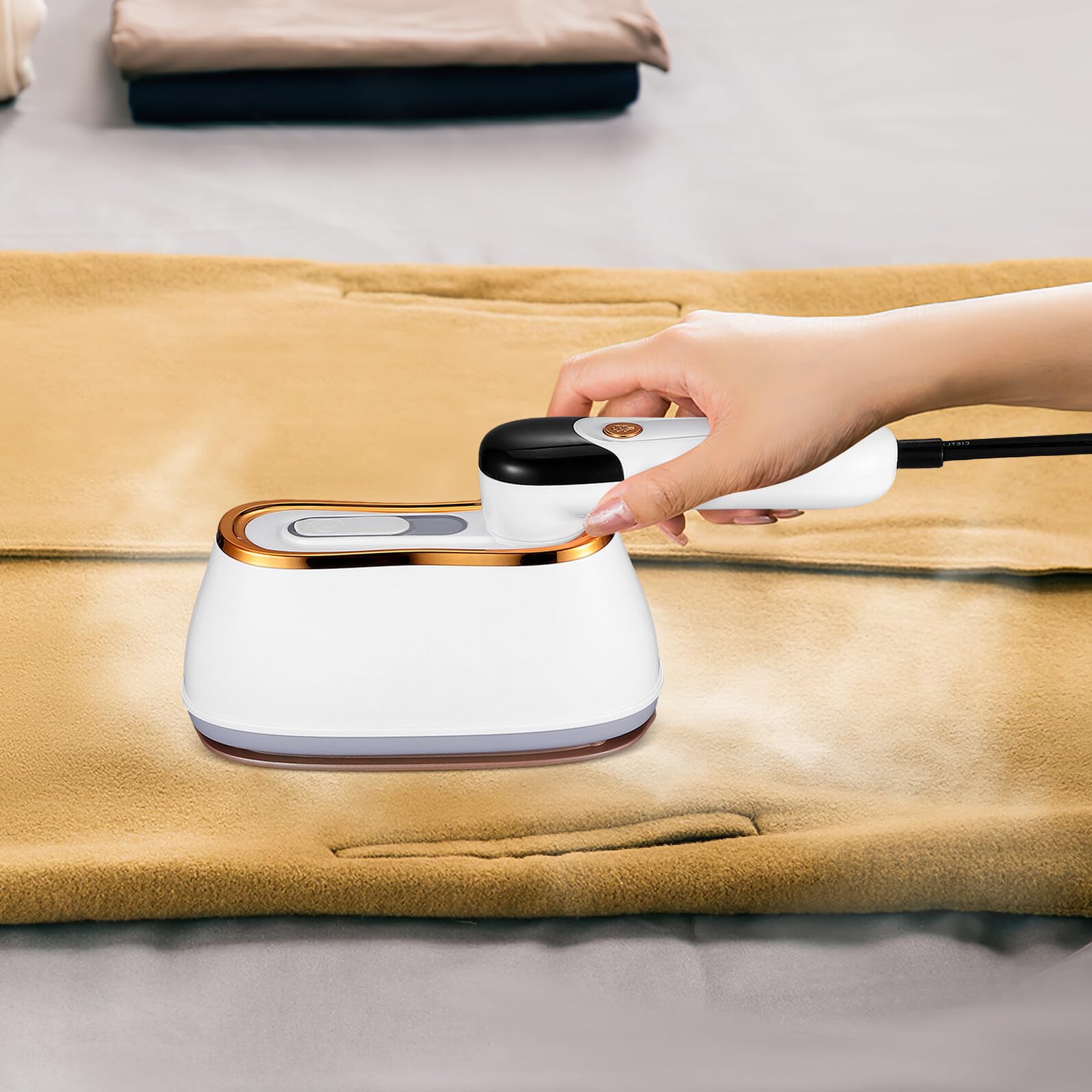 SHINEOFI Plancha de Vapor Portátil para Viaje con Mango Rotatorio Calentamiento Rápido Modos para Prendas Diseño Compacto Fugas para Viajeros