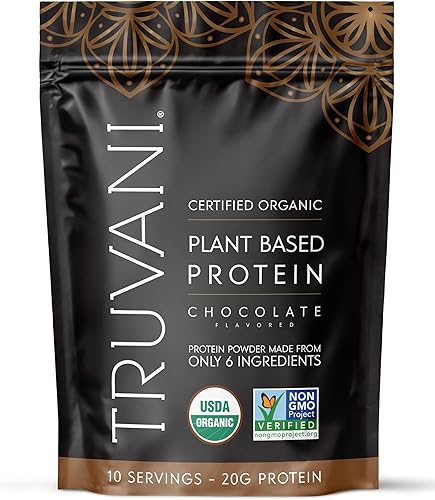 Miniatura 170 de TRUVANI – Polvo de proteína a base de plantas – Proteína orgánica certificada USDA en polvo, vegano, sin OMG, sin gluten