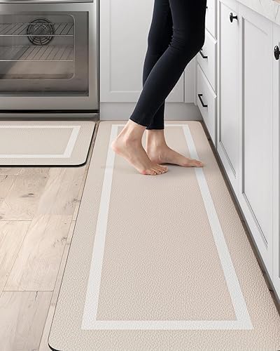 DEXI Alfombras y tapetes de cocina para el suelo, delgada, antideslizante, lavable, cómoda alfombra para fregadero para cuarto de servicio, pasillo,
