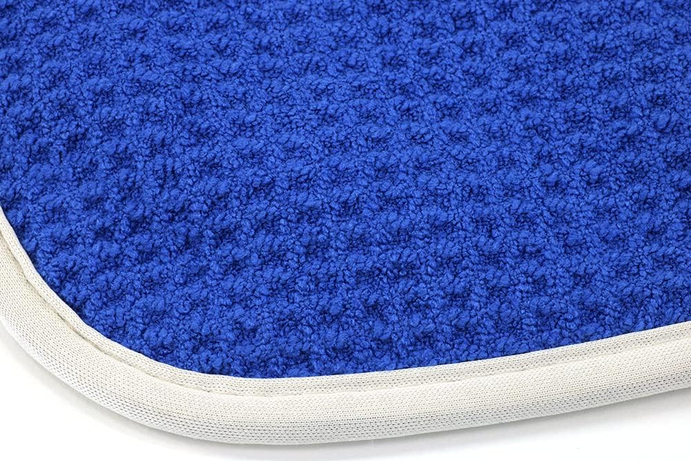 Autofiber No Streak Freak Microfiber Window and Mirror Waffle Towel - Pack of 3, Blue (16 inch x 16 inch)