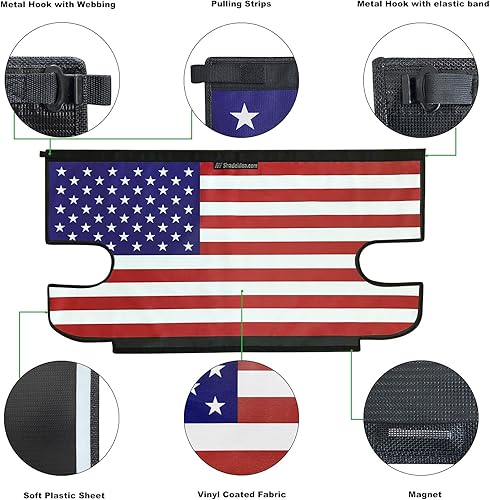 Miniatura 4 de Shadeidea - Cubierta tonneau para el Jeep Wrangler JK de 4 puertas, cubierta Ton para el maletero trasero del JKU (2007-2018), cubierta para la