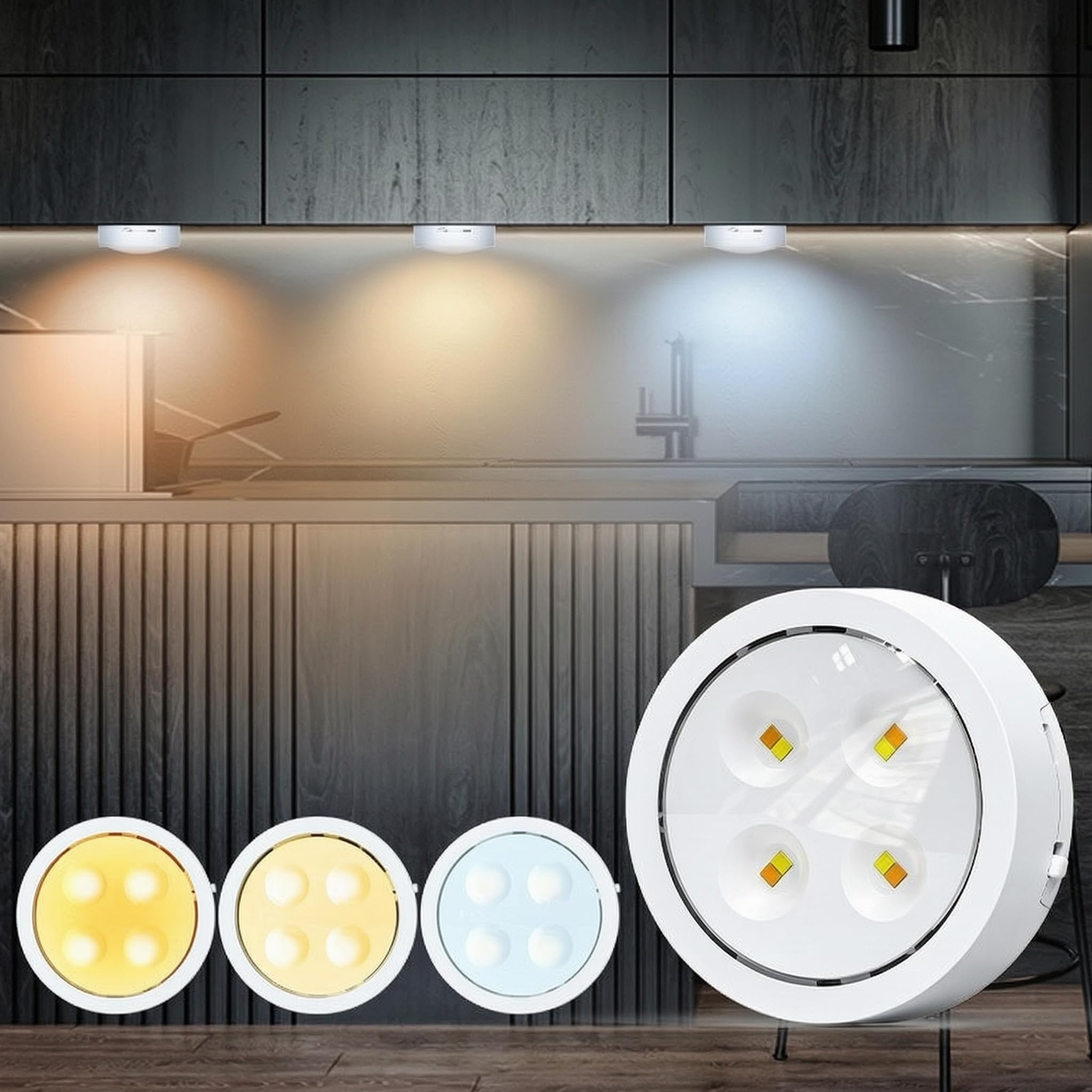 Ailan Controllo della lampada da parete RGB ricaricabile a LED con,oro