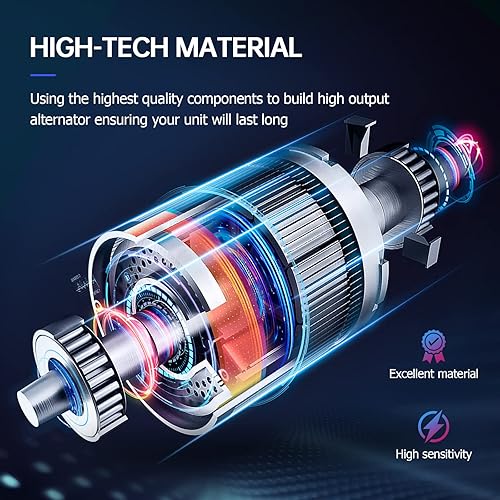 Miniatura 3 de Alternador automotriz compatible con 120Amp Chrome 1 Wire Auto Exciting Street Rod GM 305 350 BBC SBC