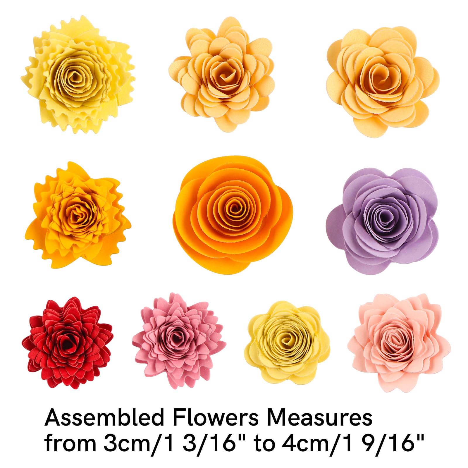 Feida Fustelle In Metallo A Forma Di Fiore – Set Per Scrapbooking E Biglietti Fai Da Te – Acciaio Al Carbonio, Effetto 3D, 15,1x9,1 Cm