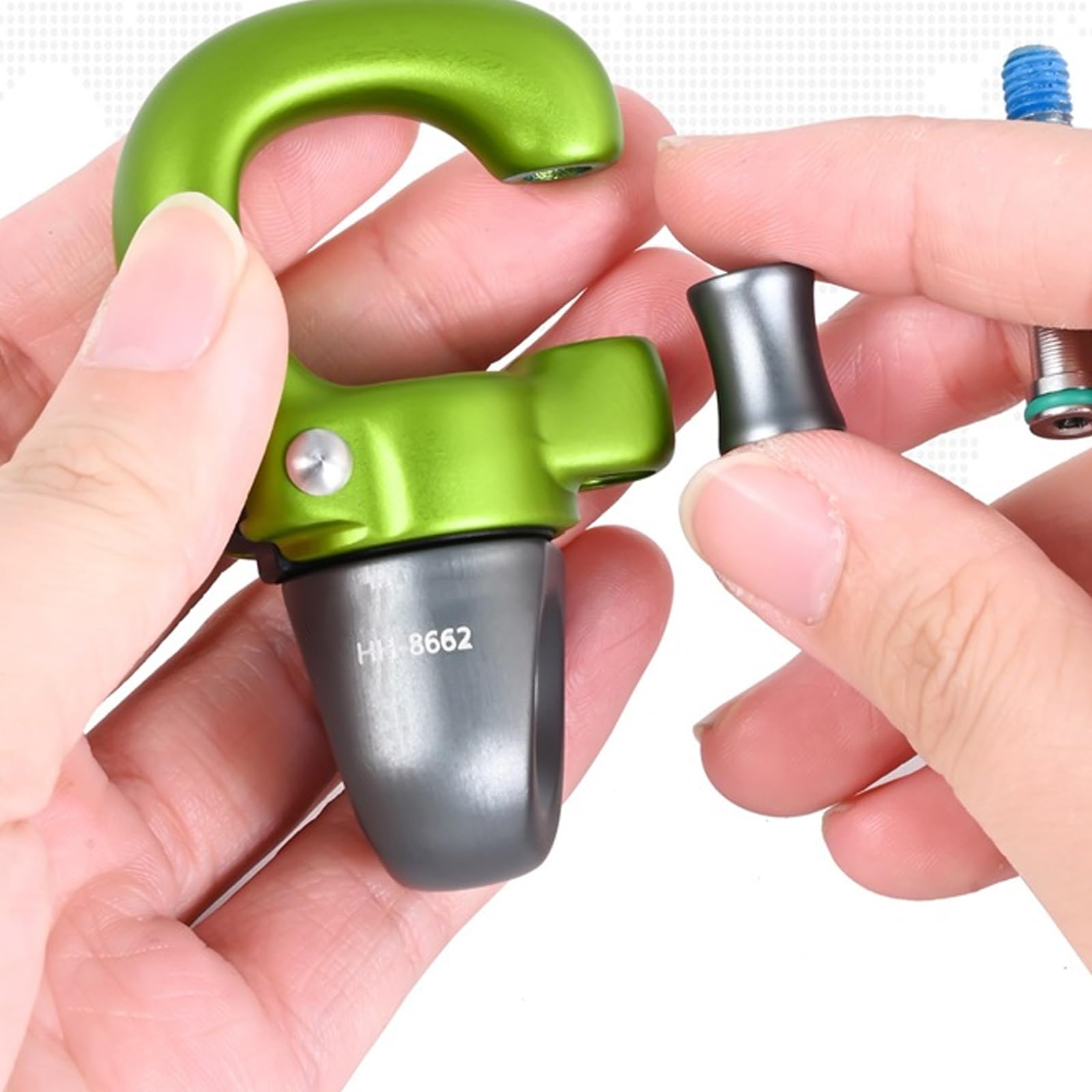Conector giratorio de 360 grados, mosquetón de escalada con bloqueo automático, accesorios de conexión rápida duradera