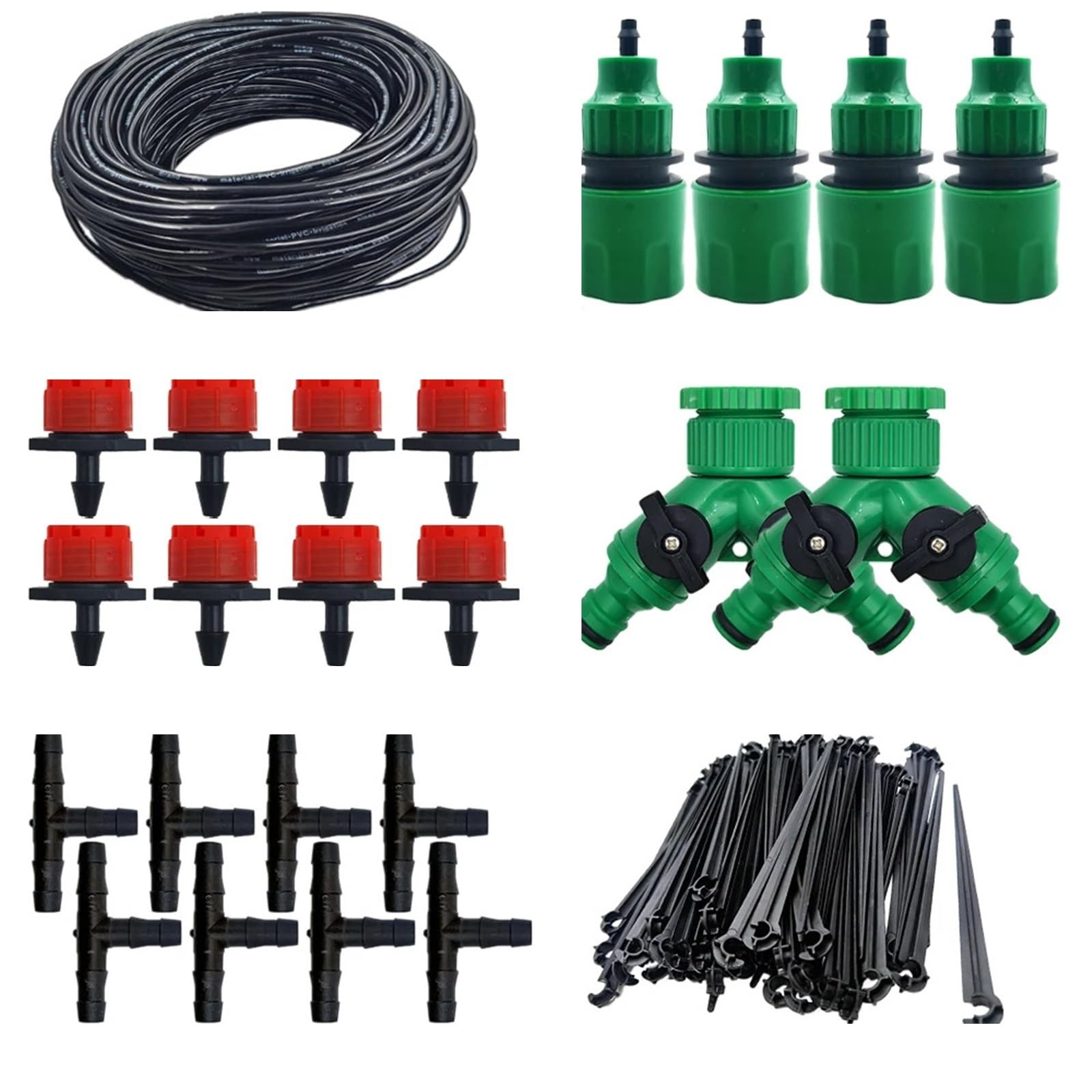 Nhestygbt 50M Watering Kit-A Watering Hose Pvc Micro Irrigation Pipe Drip Irrigation Tubing Sprinkler