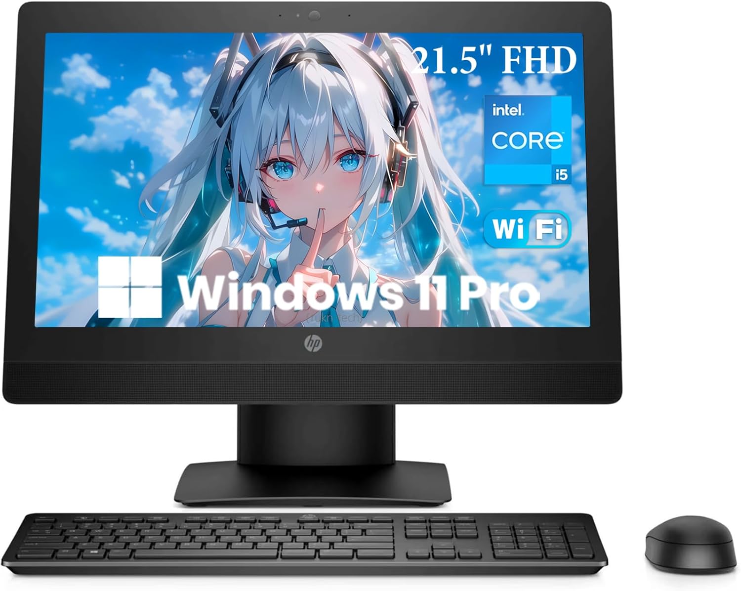 HP ProOne 600 G3 All-in-One Desktop PC, 21.5" FHD Display, Core i5-6500 3.2GHz, 8GB RAM, 256GB SSD, Keyboard & Mouse, WiFi, Windows 11 Pro (Renewed) - Image 1 of 7