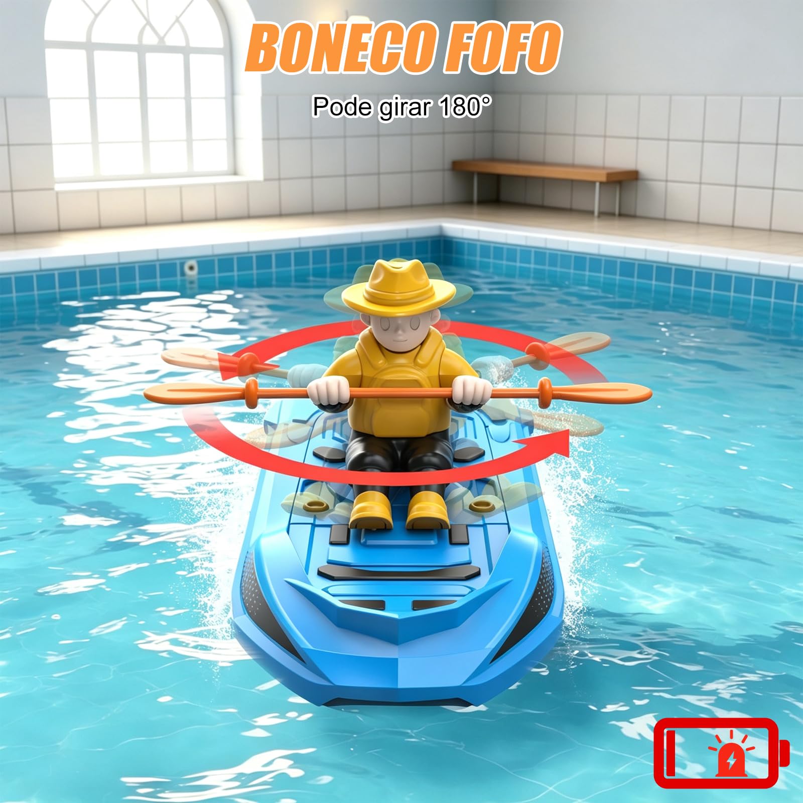Ferngesteuertes Boot für Kinder, 2.4GHz RC Rennboot Hochgeschwindigkeit, Elektro Yacht Modell, Wiederaufladbares Wasserspielzeug Pool See, Jungen und Mädchen