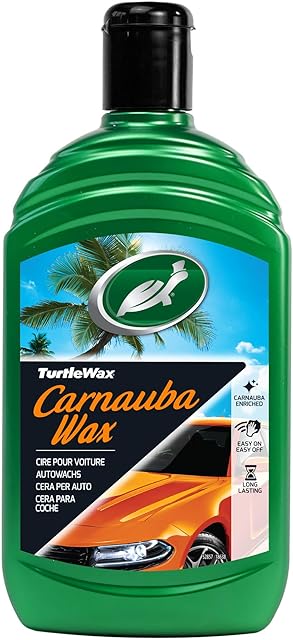 Turtle Wax 52857 Carnauba Liquid wosk samochodowy, ochrona i trwałość połysku, 500 ml