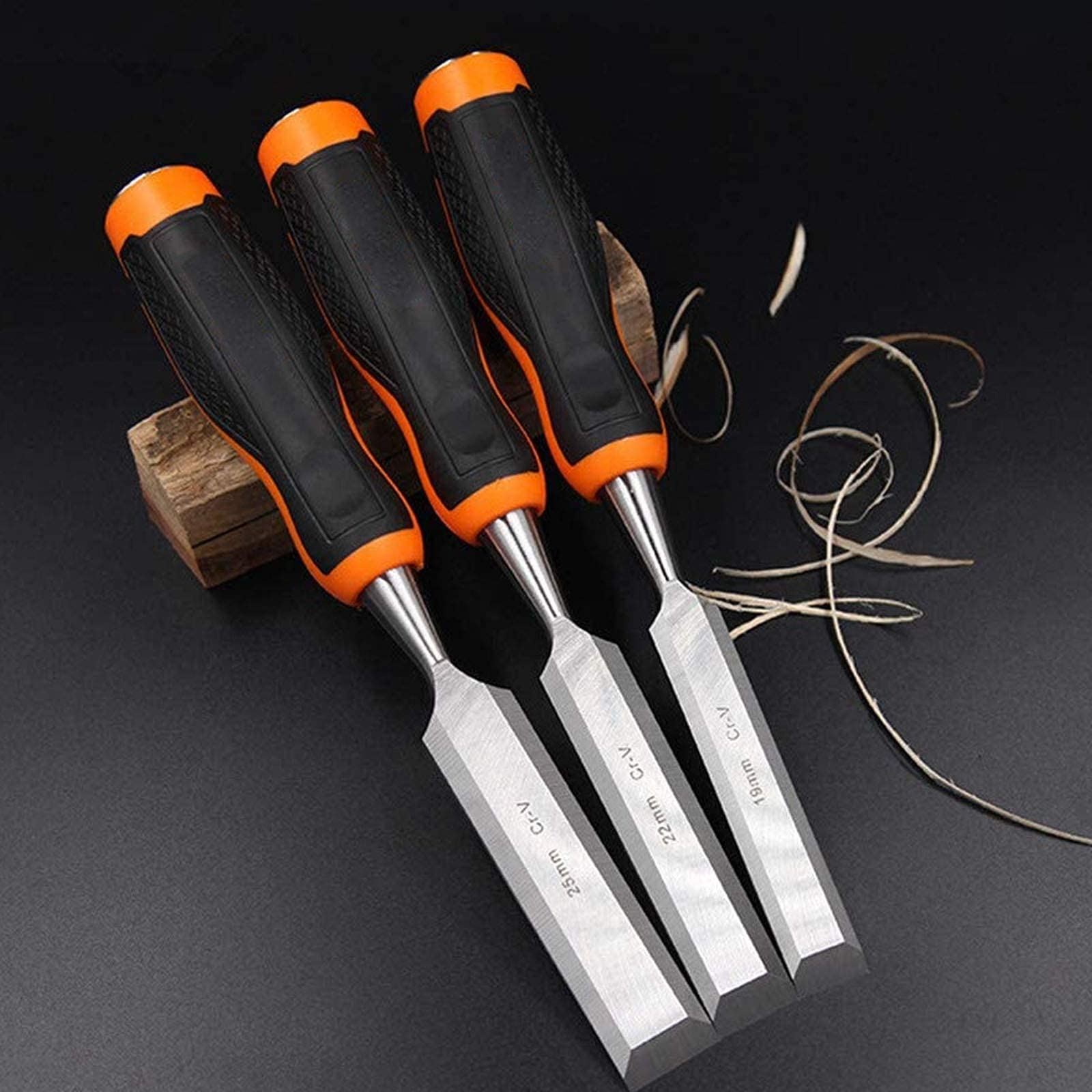 Set Di Scalpelli Piatti Per Legno, Manico In Fibra Di Plastica Tpr Strumenti Per La Lavorazione Del Legno Falegname Fai Da Te Aereo In Legno Coltello Da Intaglio Per La Lavorazione Del Legno, Pezzo