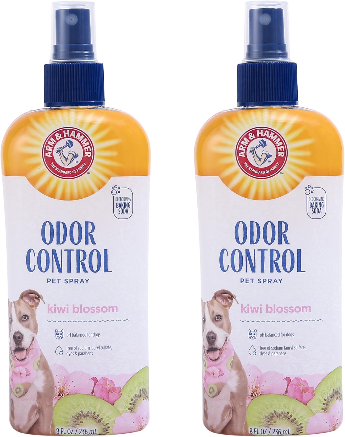 for Pets Super Deodorizing Dog Spray with Baking Soda for Odor Control, Freshens Coat Between Baths, pH Balanced Formula for Dogs, 8 Fl Oz - 2 Pack