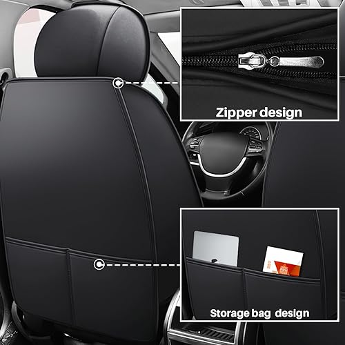 Miniatura 4 de Fundas de asiento de automóvil para mini convertible 2013-2024, juego completo de fundas de asiento de cuero de napa de alta calidad, protector de