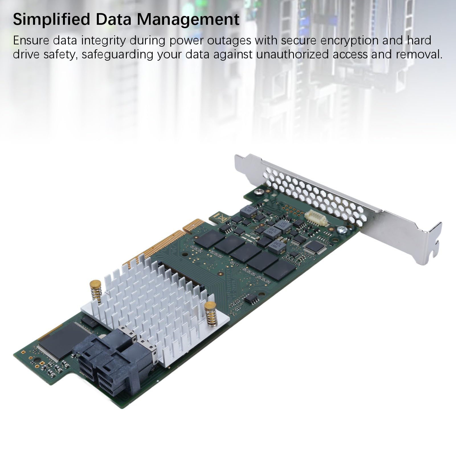 Scheda Controller RAID da 12 GB, Scheda di Espansione PCIE con Memoria Cache DDR3 da 2 GB, Supporto per 240 HDD e Drive SSD
