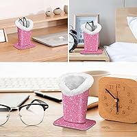 Vista 53 de Fintie Soporte para anteojos forrado de felpa con base magnética, estuche de cuero vegano prémium para lentes