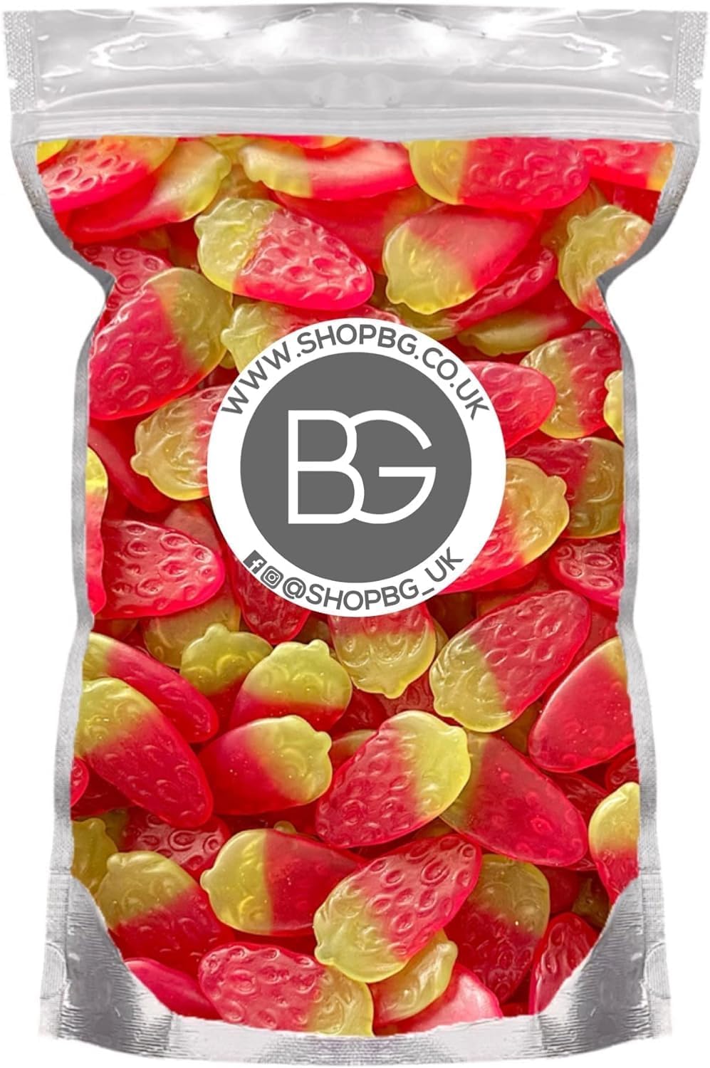 BG Pick & Mix Sweets Candy Pick n Mix Choose Your Sweetie Pouch 800g (- Giant Strawberries)
