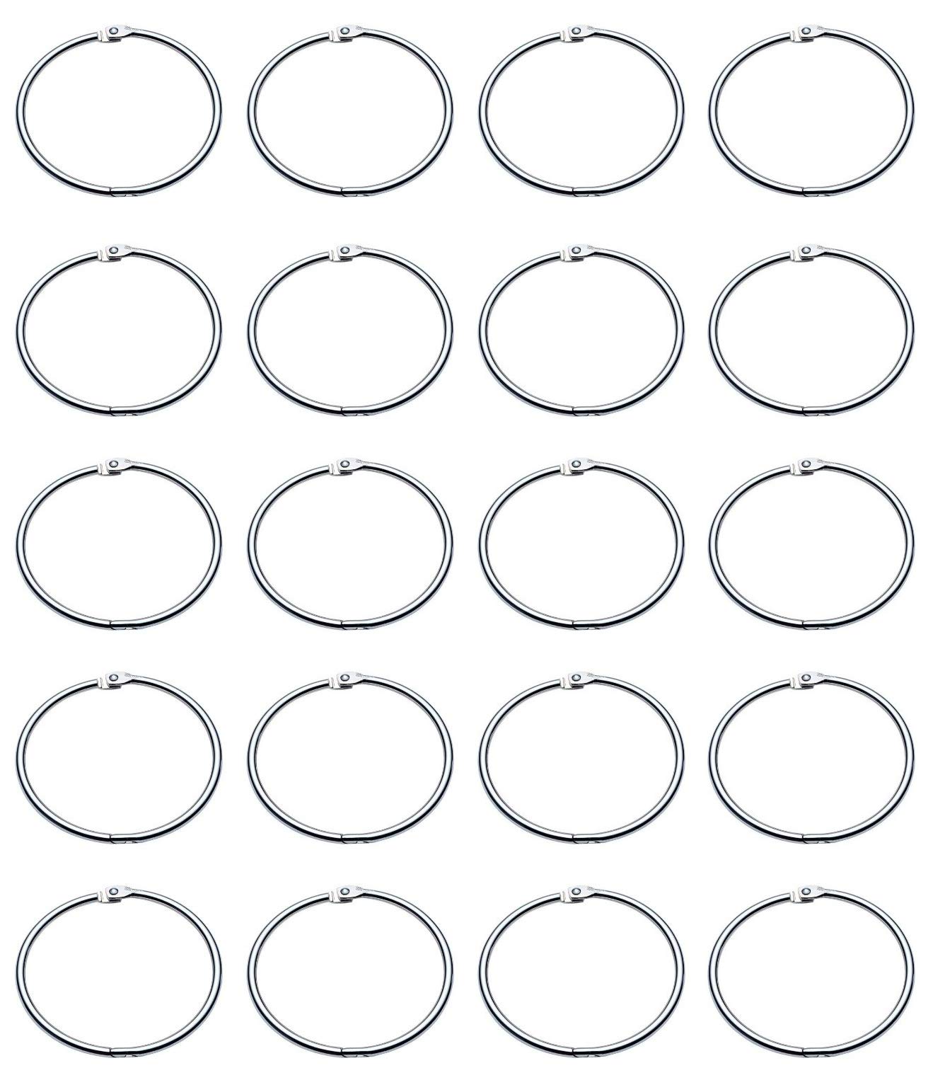HAND ® Binding O Ring Hinged/Book Binder Ring 1 Inch Diameter x20 Rings More
