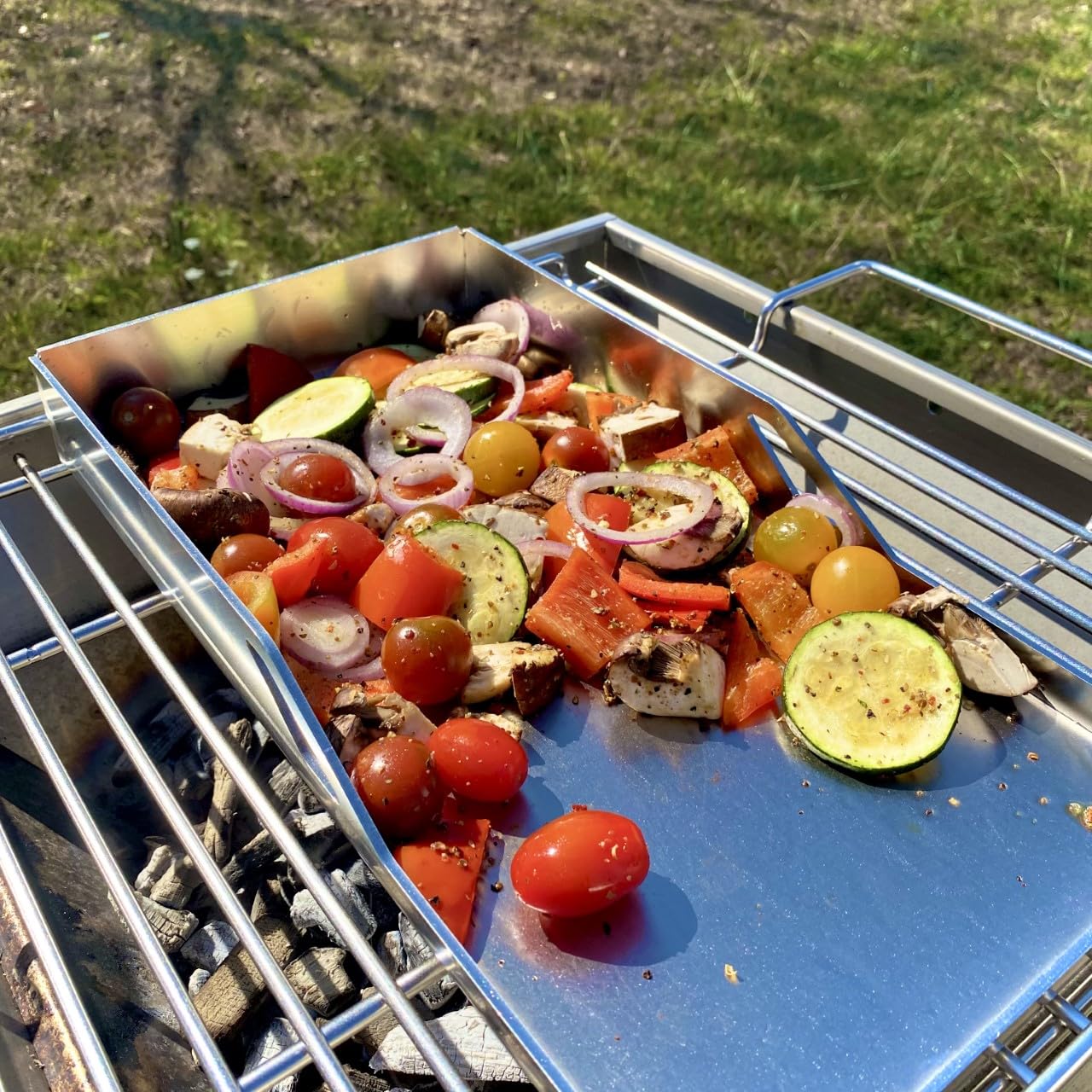 THÜROS Plancha Grillplatte 20x38 cm Edelstahl