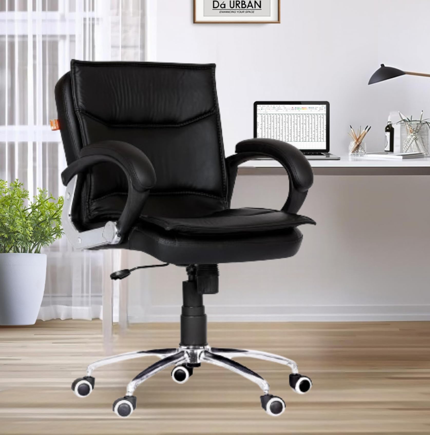 Miller Medium Back Office/Revolving Chair (Black)