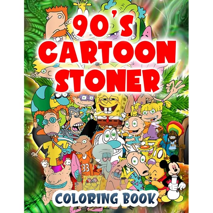 Buy 90 39 s Cartoon Stoner Coloring - 71m5VSH0EQL.SS700 