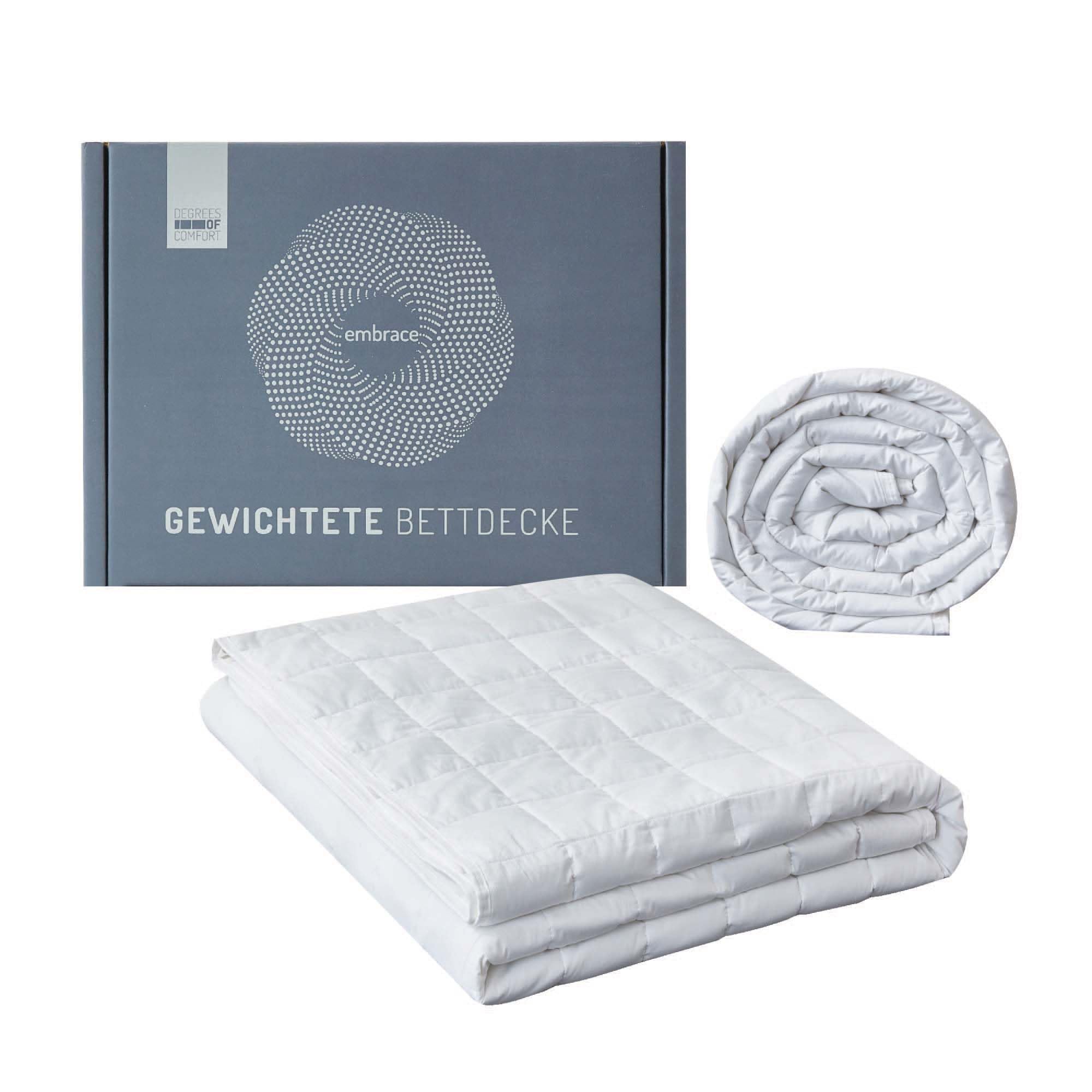Degrees of Comfort Coperta pesante 135x200cm 7kg, terapeutica anti-stress 100% cotone, pesante, per adulti. Migliora il sonno, riduce lo stress