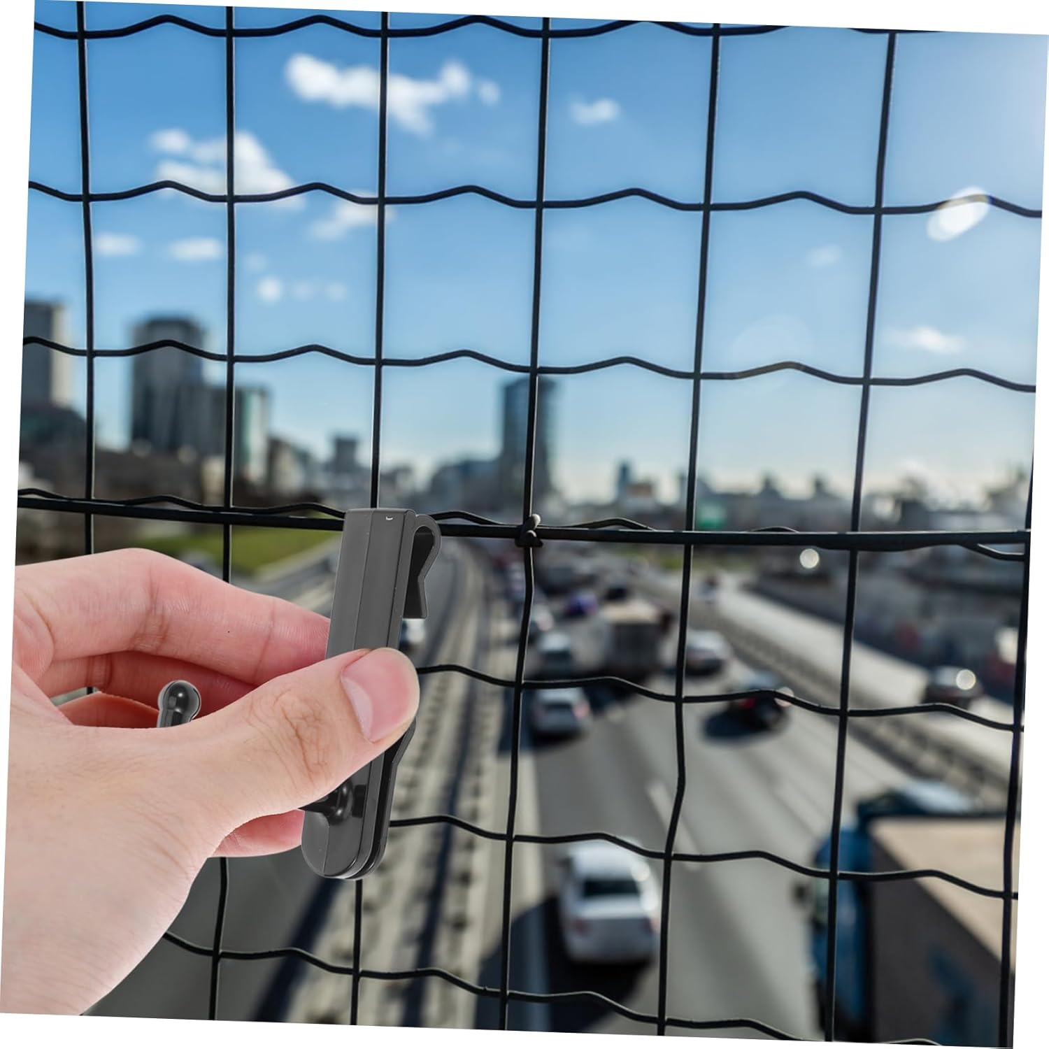 Mipcase 72pcs Plastic Hooks for Hanging Non-damaging Wall Display Hooks for Grid Walls for Organizing Garlands Kitchenware and Home