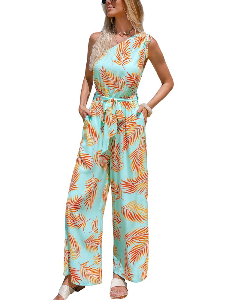 CUPSHE Women's Casual Loose Overalls Jumpsuits High Neck