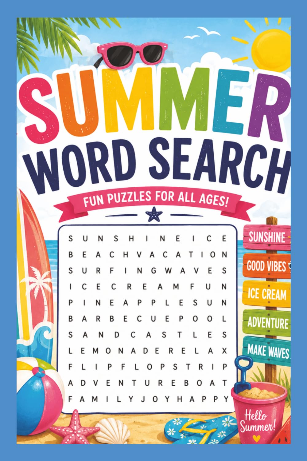Summer Word Search: Fun Puzzles for All Ages!