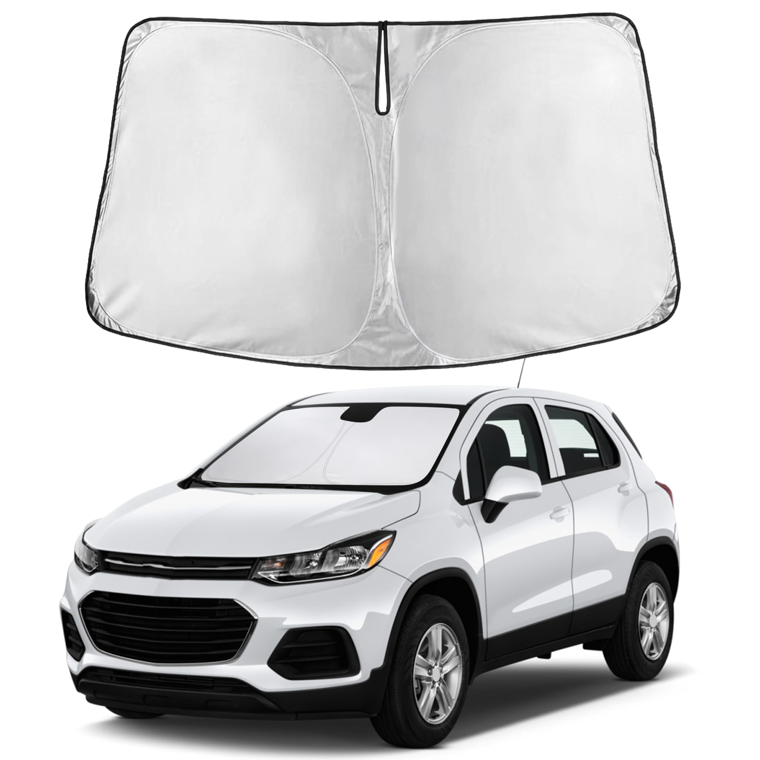 Autovir Windshield Sun Shade Fit for 2013-2021 2022 2023 Chevrolet Trax Sunshade, Front Car Window Shades Sun Visor, Blocks UV Rays & Heat, Car Accessories Fit for Chevrolet Trax 2013-2023