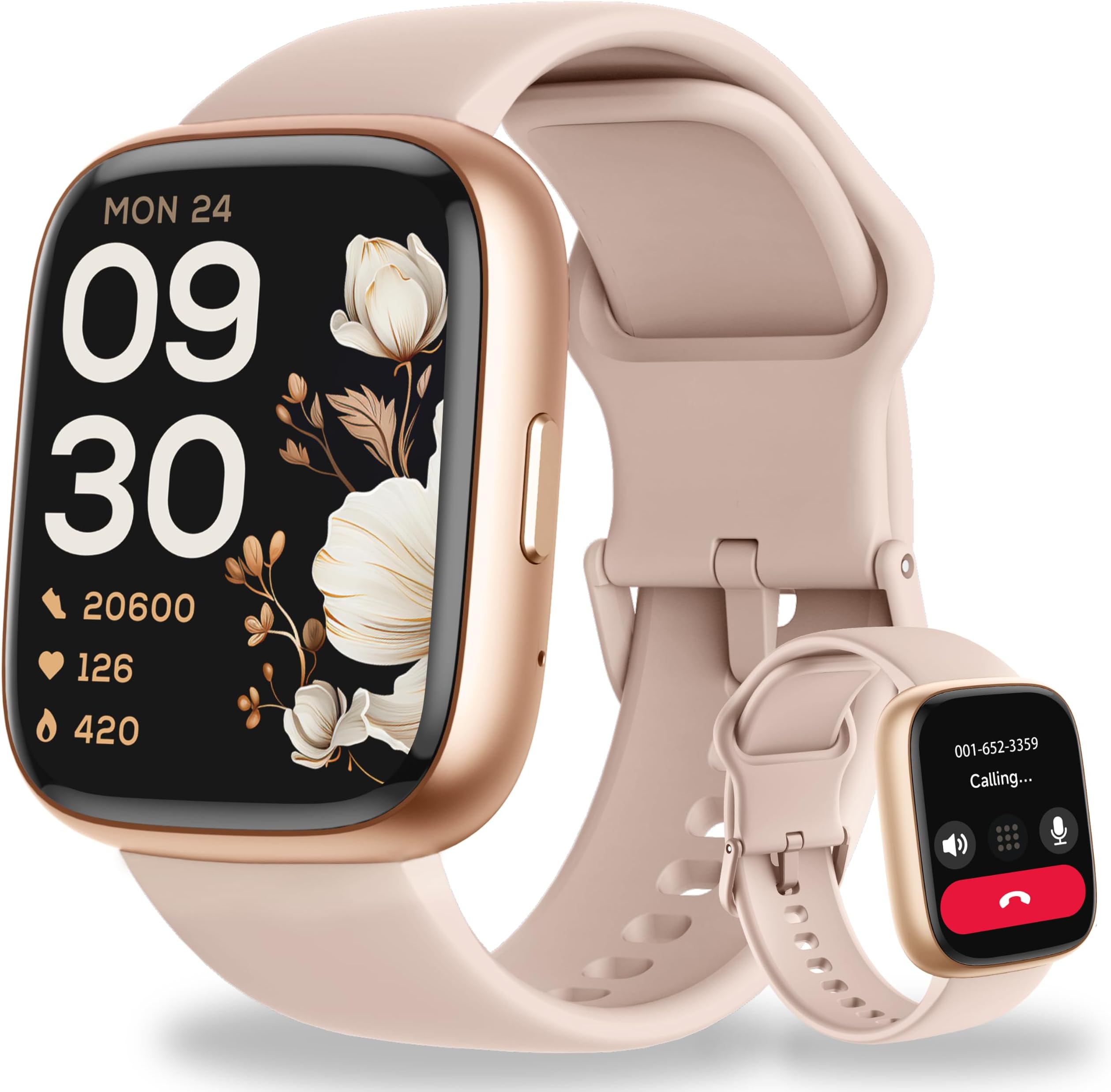 Smart Watch, Alexa Built-in, Answer/Make Calls 44mm Smartwatch Women Men, 1.83" Sports Watch IP68 Waterproof, Heart Rate SpO2 Sleep Stress Monitor, Step Counter Watch for Android & iOS Phone