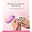 MelodySusie Pocket-Sized LED UV Nail Lamp with Ultra-Lightweight Design, P-ART04 UV Light Cures All Soft Gels at Home, Especially Instant Nails, Half-Cured Gel, Base Coat & Top Coat (Pink)