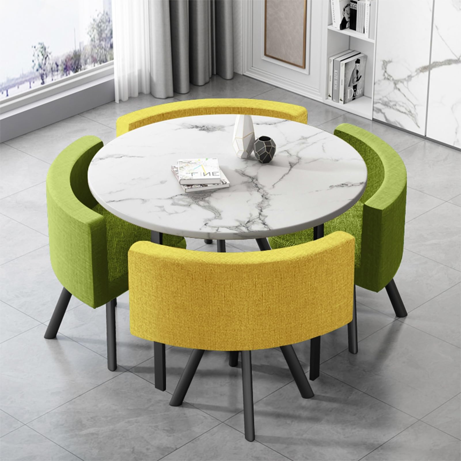 Econatura Anja Round Dining Table Round Dining Table