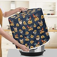 Vista 35 de Cubierta abstracta para freidora de aire con estampado de corazón, cubierta de olla a presión de 3 cuartos de galón, cubierta antipolvo para olla a