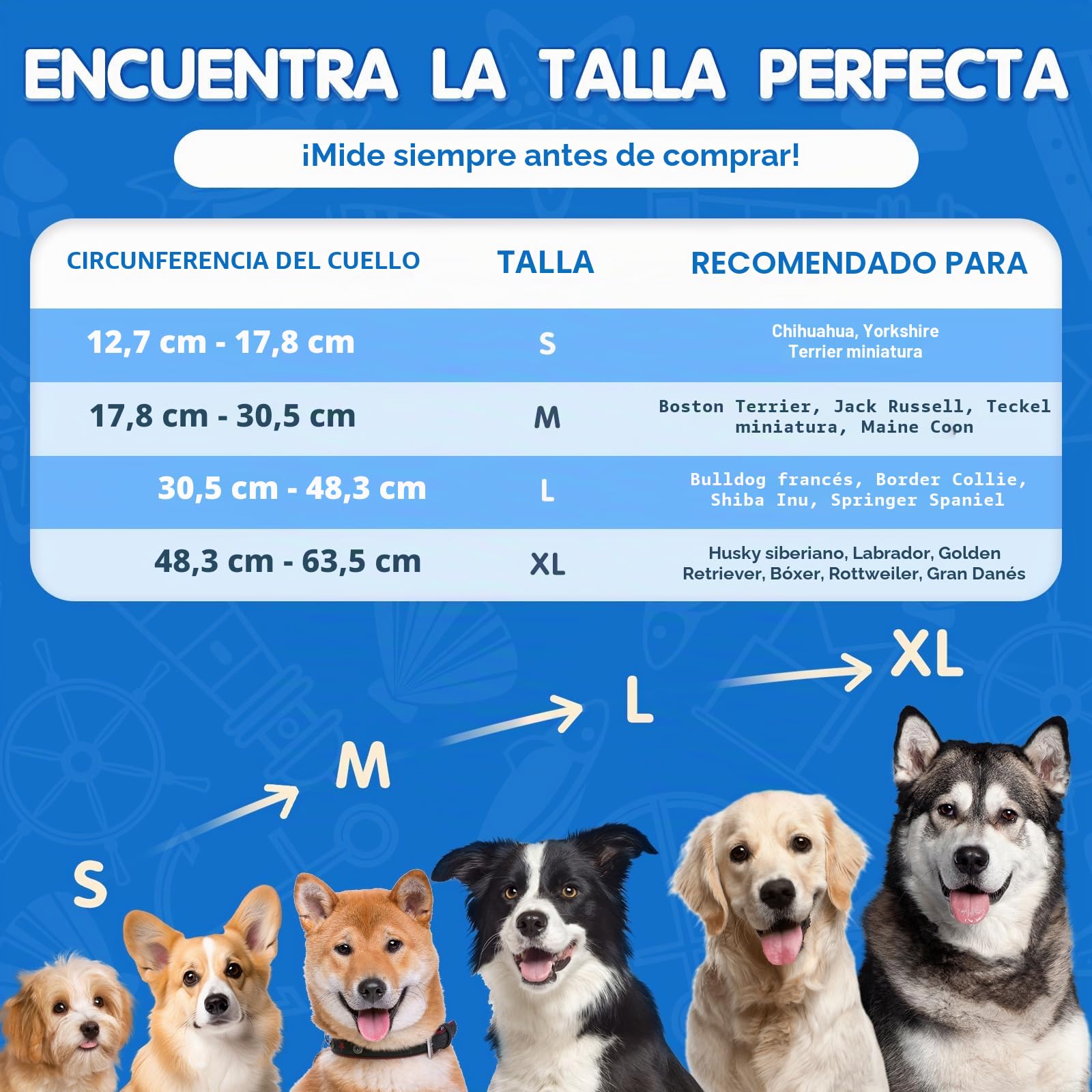 Collar isabelino Inflable Perro Collar isabelino Perros Gatos Collarin Perros para no rascarse después de la cirugía para Curar heridas Evitar mordeduras (L)