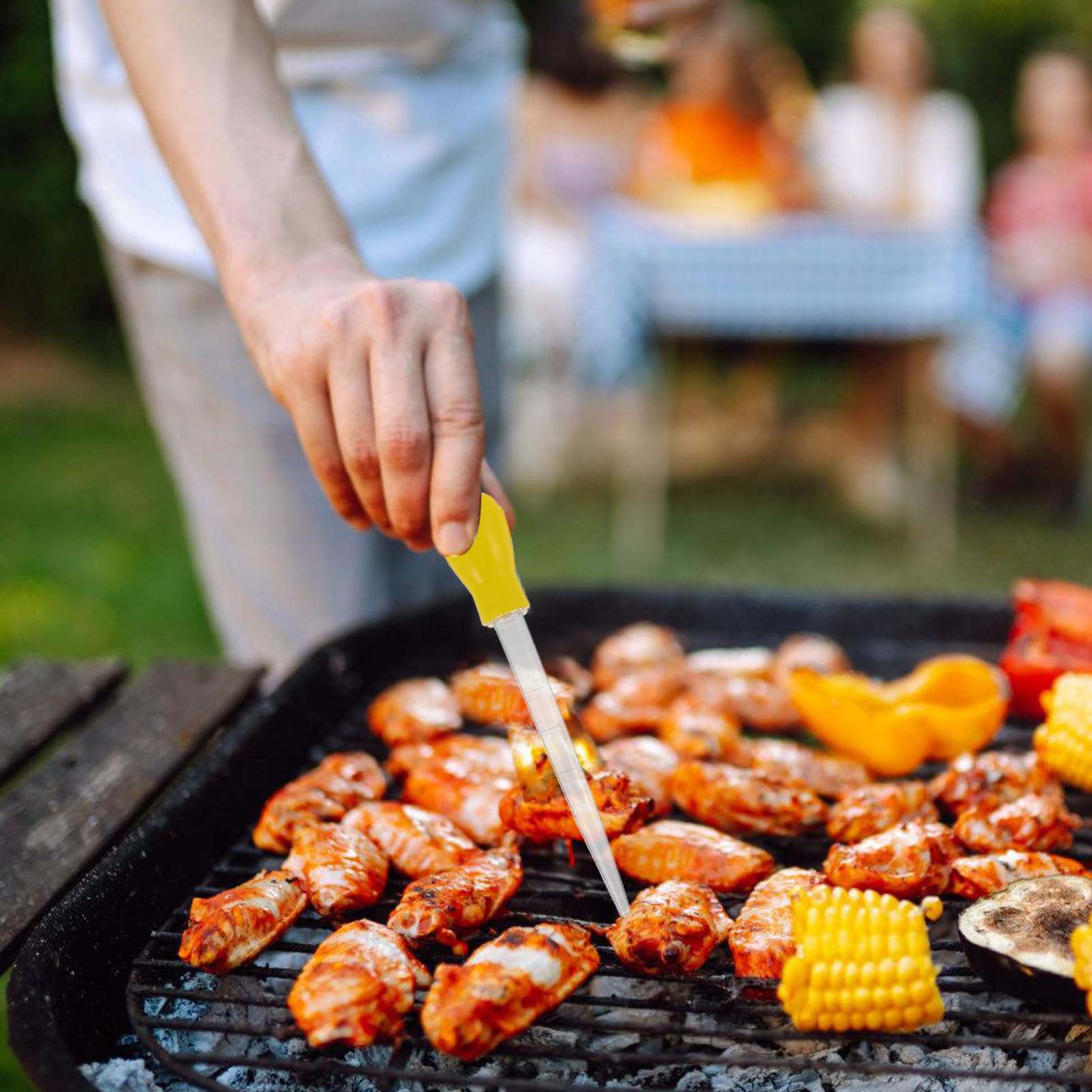LABRIMP Marinade Baster for Meat Reusable Plastic Turkey Oil Dropper Pump for Bbqs Grilling and Baking Easy to Clean for Marinades and Sauces