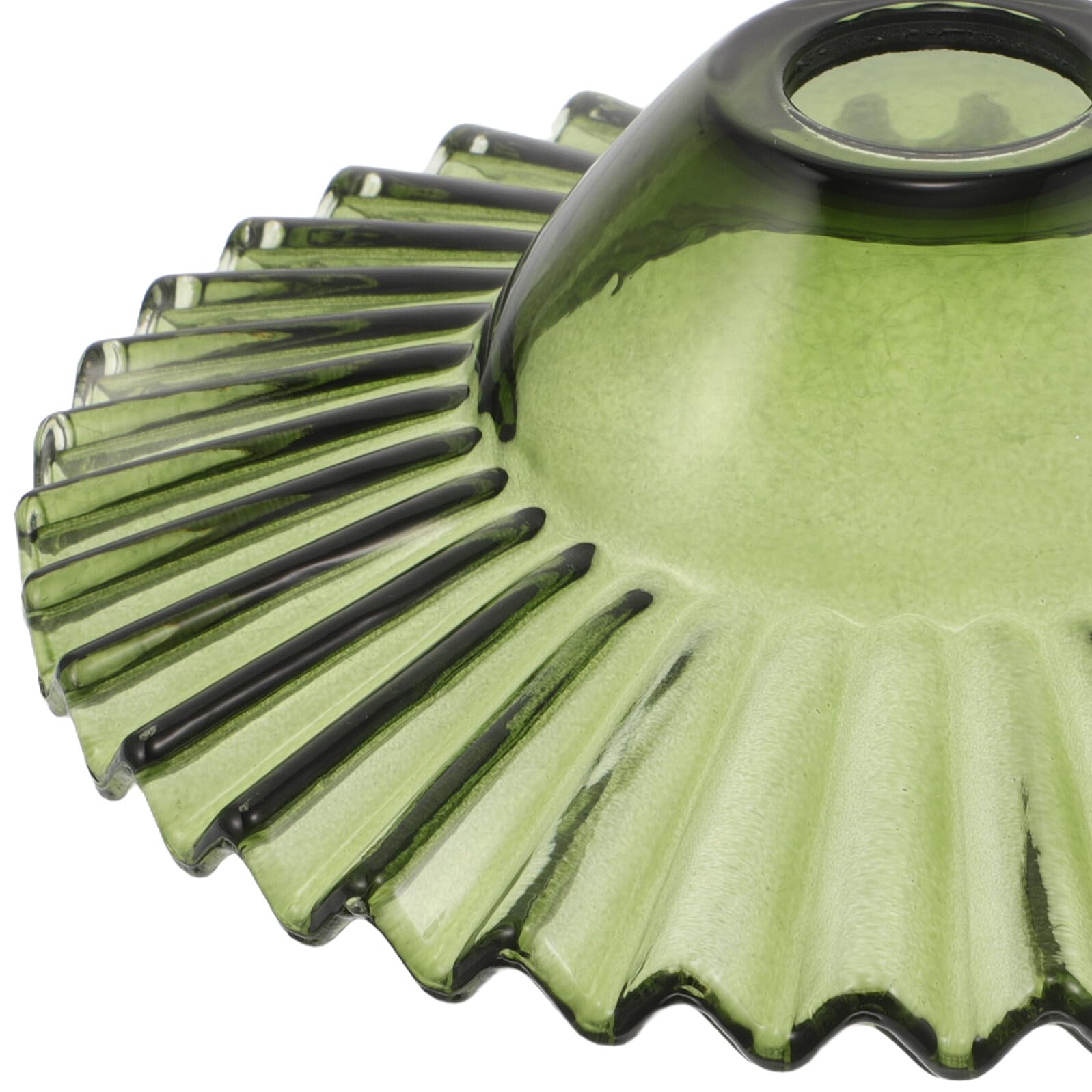 Ciemnozielony szklany klosz szklany klosz lampy lampy dzwonkowej Zielona lampa zabytkowy Lampa wisząca Odcień ściennej Absaż sufitowy Green