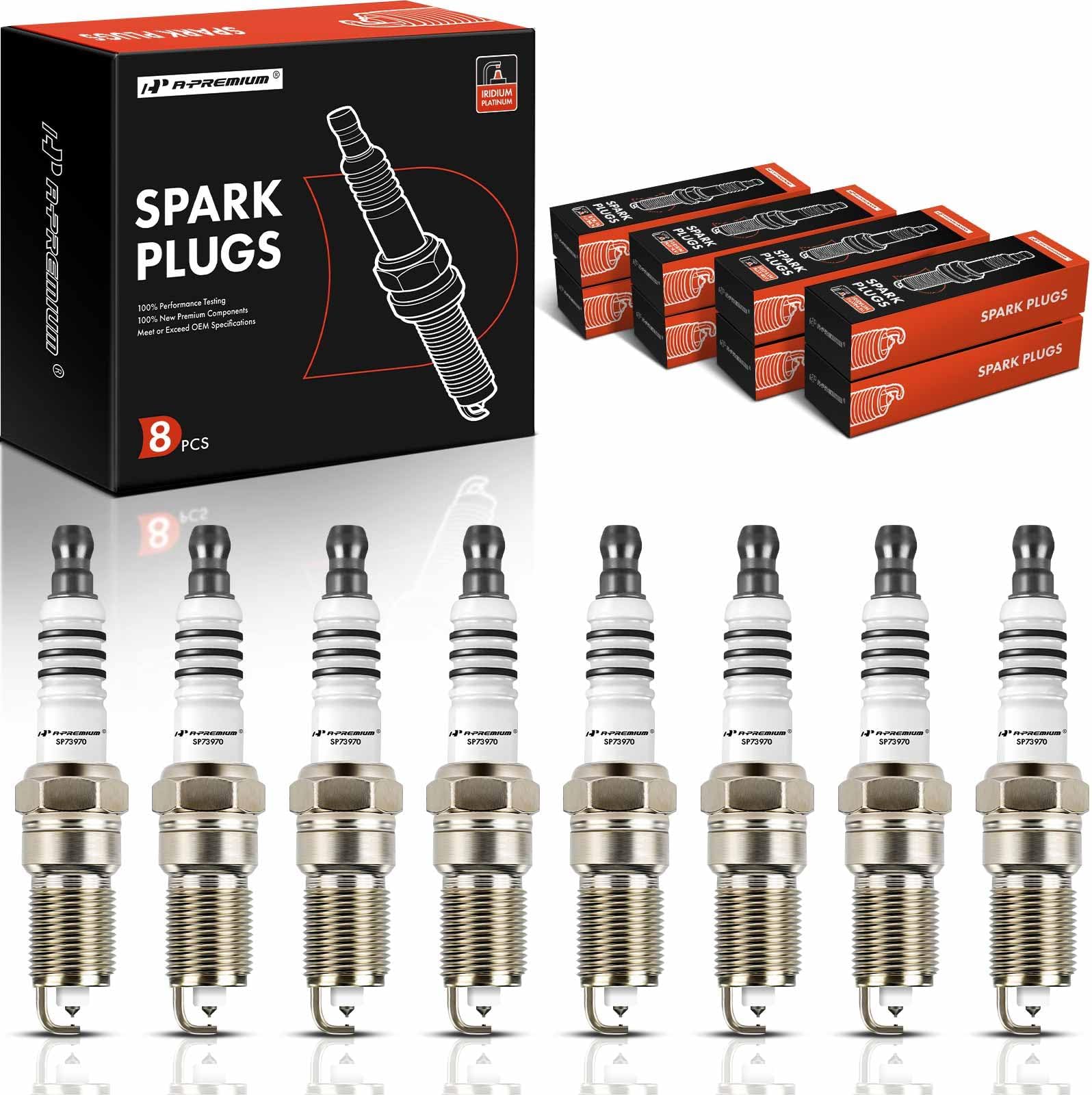 APremium Iridium Platinum Spark Plugs Compatible with Cadillac CTS