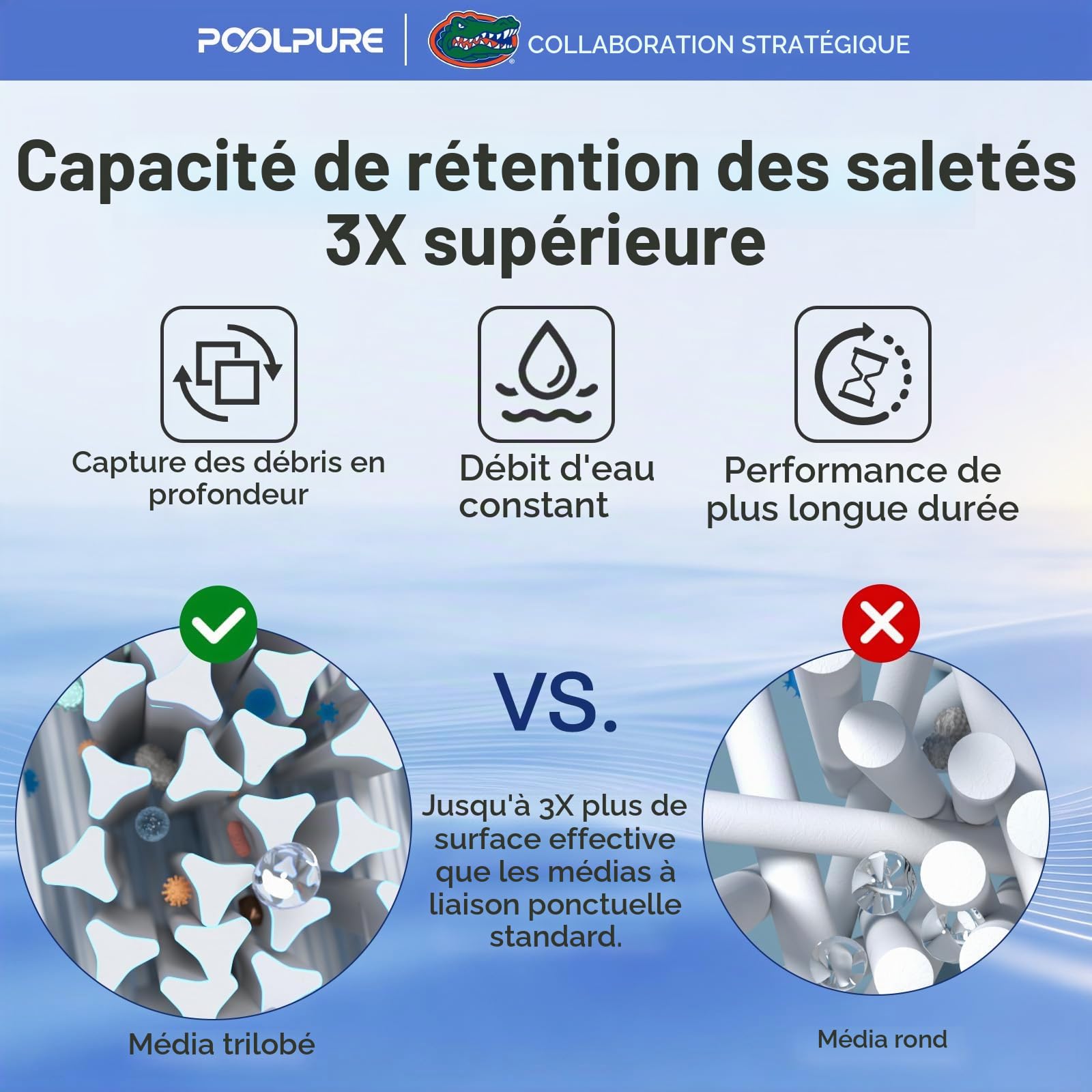 POOLPURE PA150S Filtre de piscine remplace Hayward CX150XRE, Hayward SwimClear C150S, 150 m² 1 paquet
