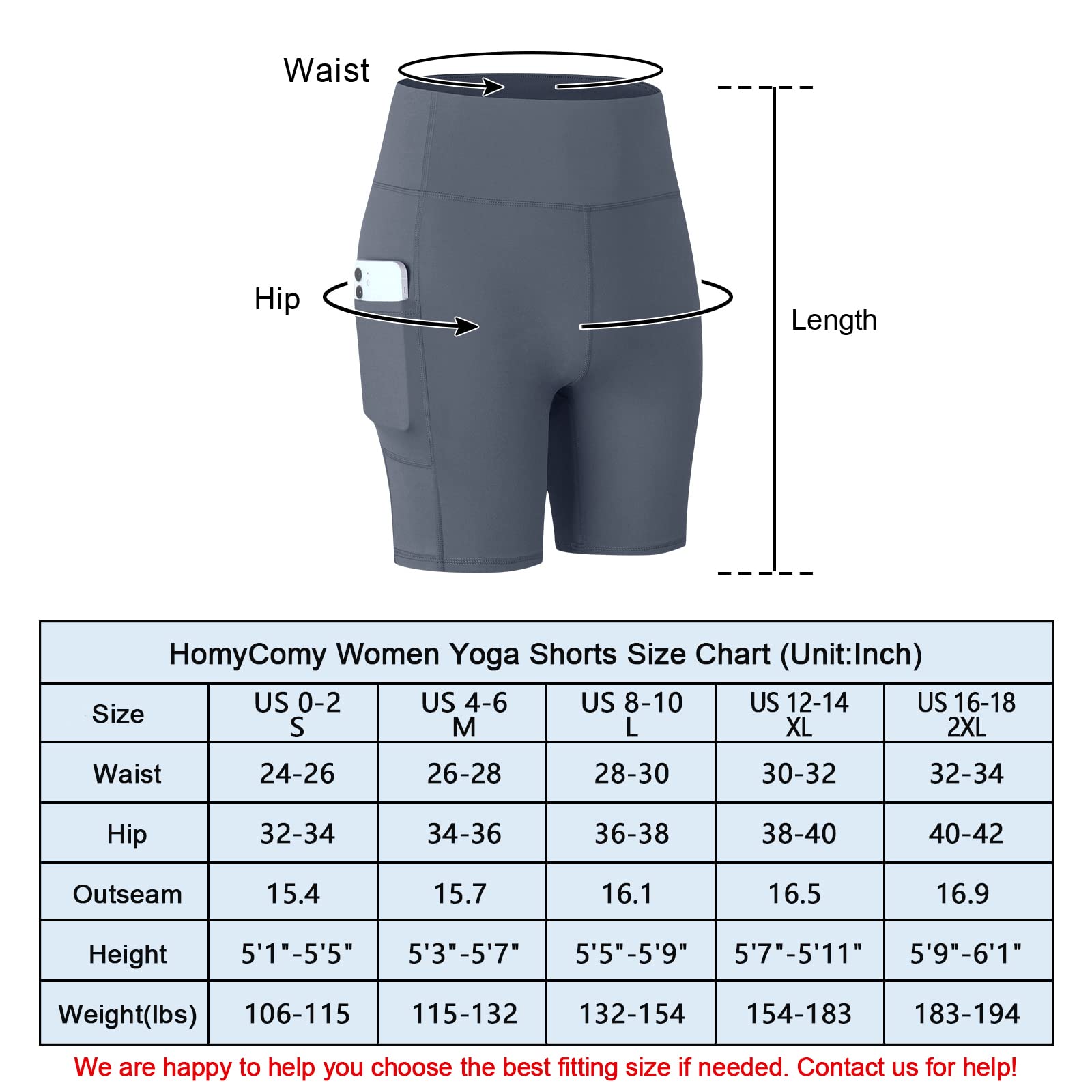 HomyComy Pantalones Cortos Deportivos para Mujer Mallas Elásticas Leggings de Alta Cintura para Fitness Yoga Correr Secado Rápido