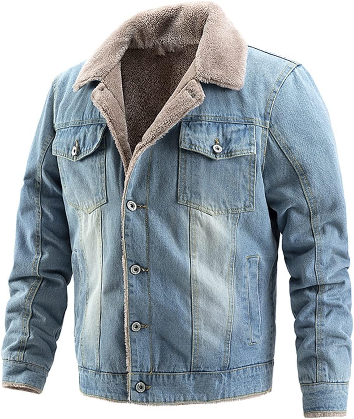 light blue cotton jacket