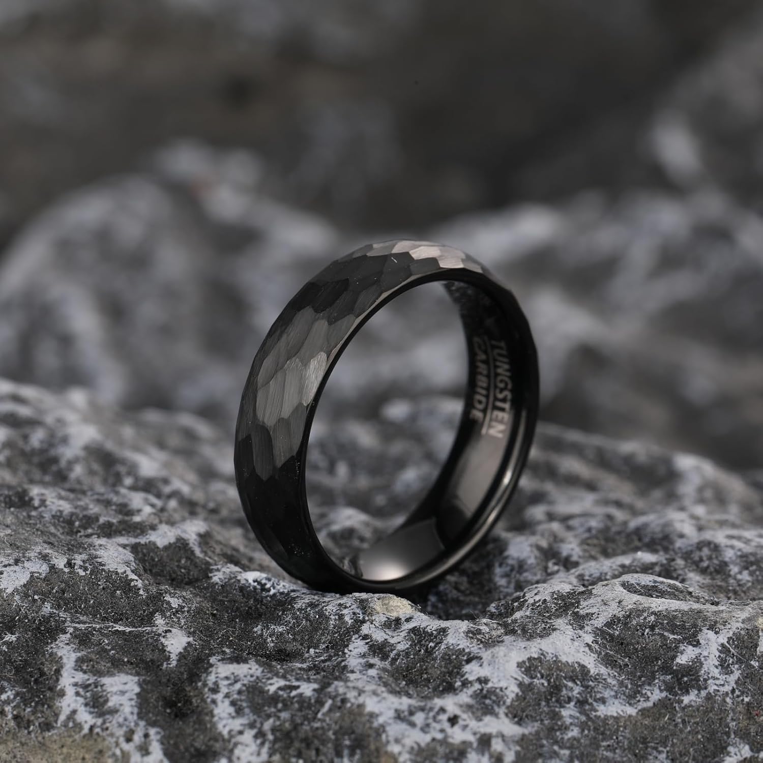 Personalized Ring for Couples 4mm 6mm Silver Gold Plated and Silver Rose Gold Plated Customized Tungsten Engraved Engagement Wedding Band