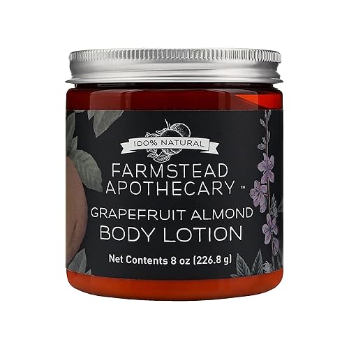 Farmstead Apothecary Loción corporal 100 natural con aceite de cártamo orgánico aceite de girasol orgánico y aceite de vitamina E orgánico 8 onzas