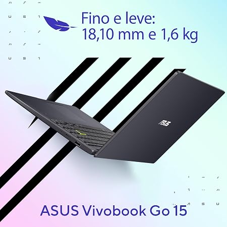 Notebook ASUS VIVOBOOK GO 15, INTEL CELERON DUAL CORE N4500, 4 GB, 128 GB SSD W11 Home, 15,60" LED, Star Black - E510KA-BR808WS
