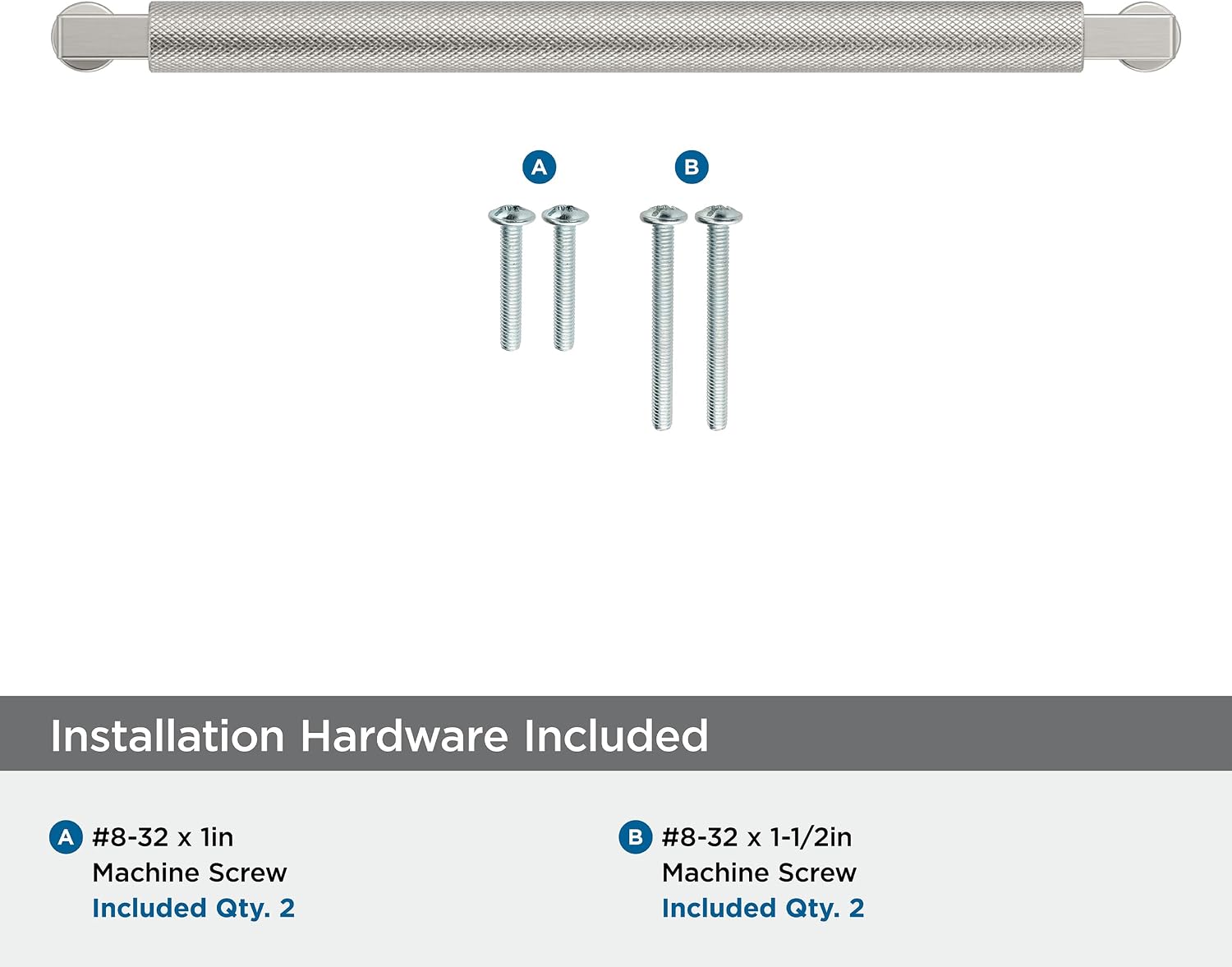 Amerock Balata 8-13/16 inch (224mm) Center-to-Center Satin Nickel Cabinet Pull, BP37627G10