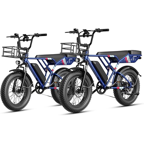 Jasion RetroVolt Electric Bike for Adults, 2000W/3000W Peak - 30/38MPH Electric Dirt Bike, 48V-52V, 13AH/20AH Battery, 70/90Miles Max Range Electric Motorcycle, 20'' X 4'' Fat Tire All-Terrain E-Bike