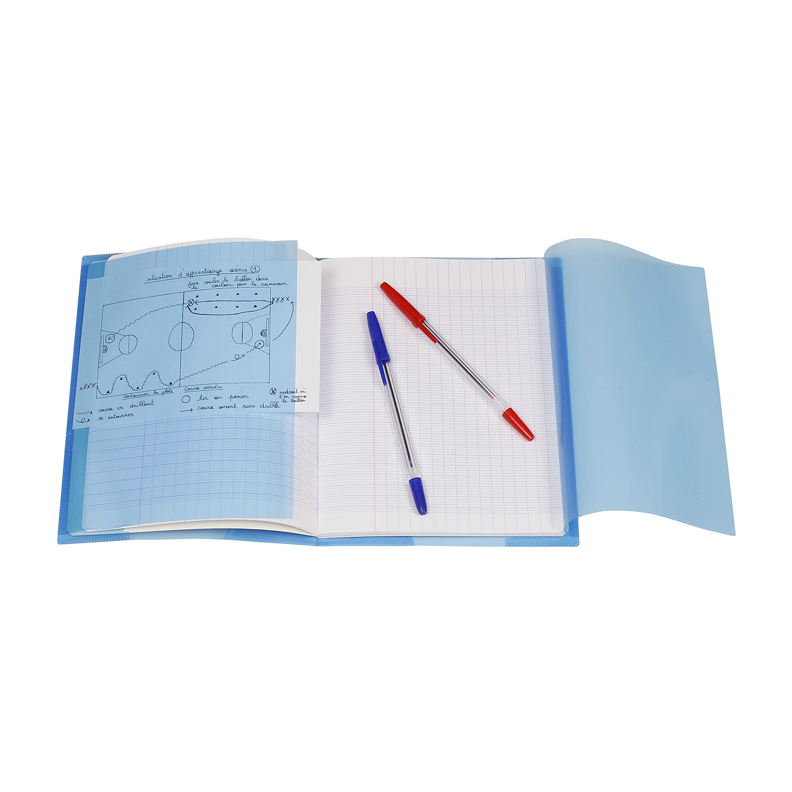 Grand protège cahier 24x32 transparent polypro