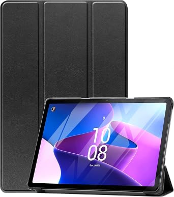 case case for lenovo tab m10 (3rd gen) 25.7 cm (10.1 inches 1920 x 2200 fhd display) 2022 - ultra thin stand protective case for android tablet - black