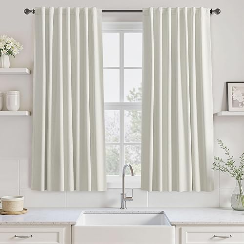 Miniatura 66 de UHITECH - Cortinas de 108 pulgadas de largo para ventana de sala de estar, cortinas opacas para dormitorio, juego de 2 paneles, azul, modernas, de